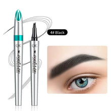 Load image into Gallery viewer, ⏰3D Waterproof Microblading Eyebrow Pen 4 Fork Tip Tattoo Pencil
