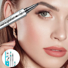 Load image into Gallery viewer, ⏰3D Waterproof Microblading Eyebrow Pen 4 Fork Tip Tattoo Pencil
