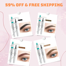 Load image into Gallery viewer, ⏰3D Waterproof Microblading Eyebrow Pen 4 Fork Tip Tattoo Pencil
